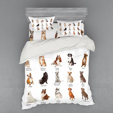 Sausage dog 2024 duvet cover set